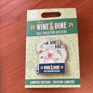 Authentic Disney Wine & Dine Half Marathon Weekend Pin - Multicolor 2024